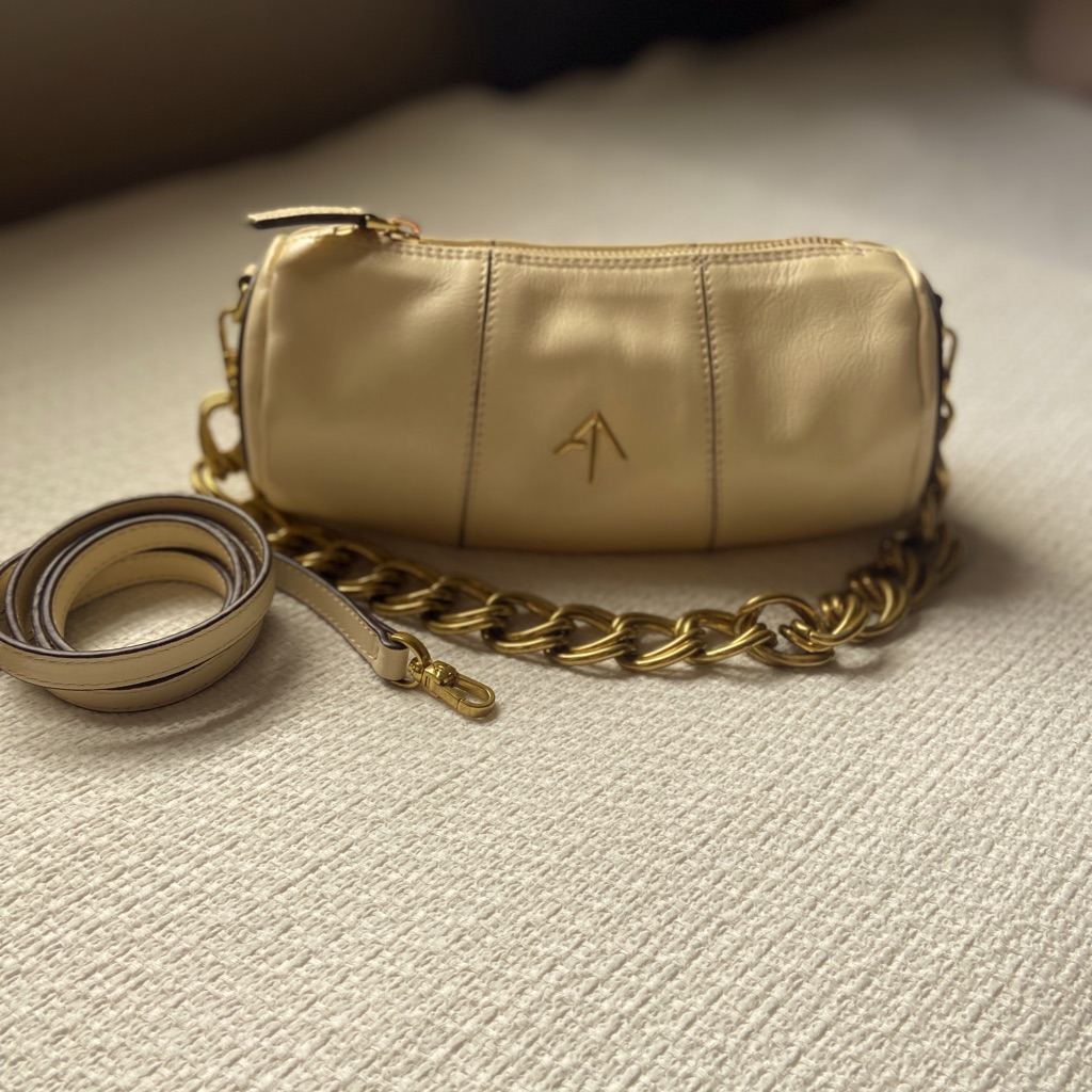 Manu Atellier Xx Mini Cylinder In Vanilla Soft